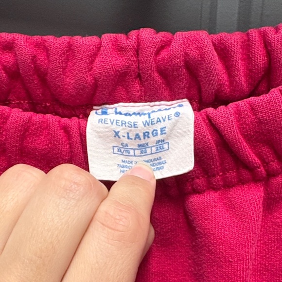 Champion Women Pink Track sweatpants full length +elastic waistband ribbed cuffs - Picture 11 of 11